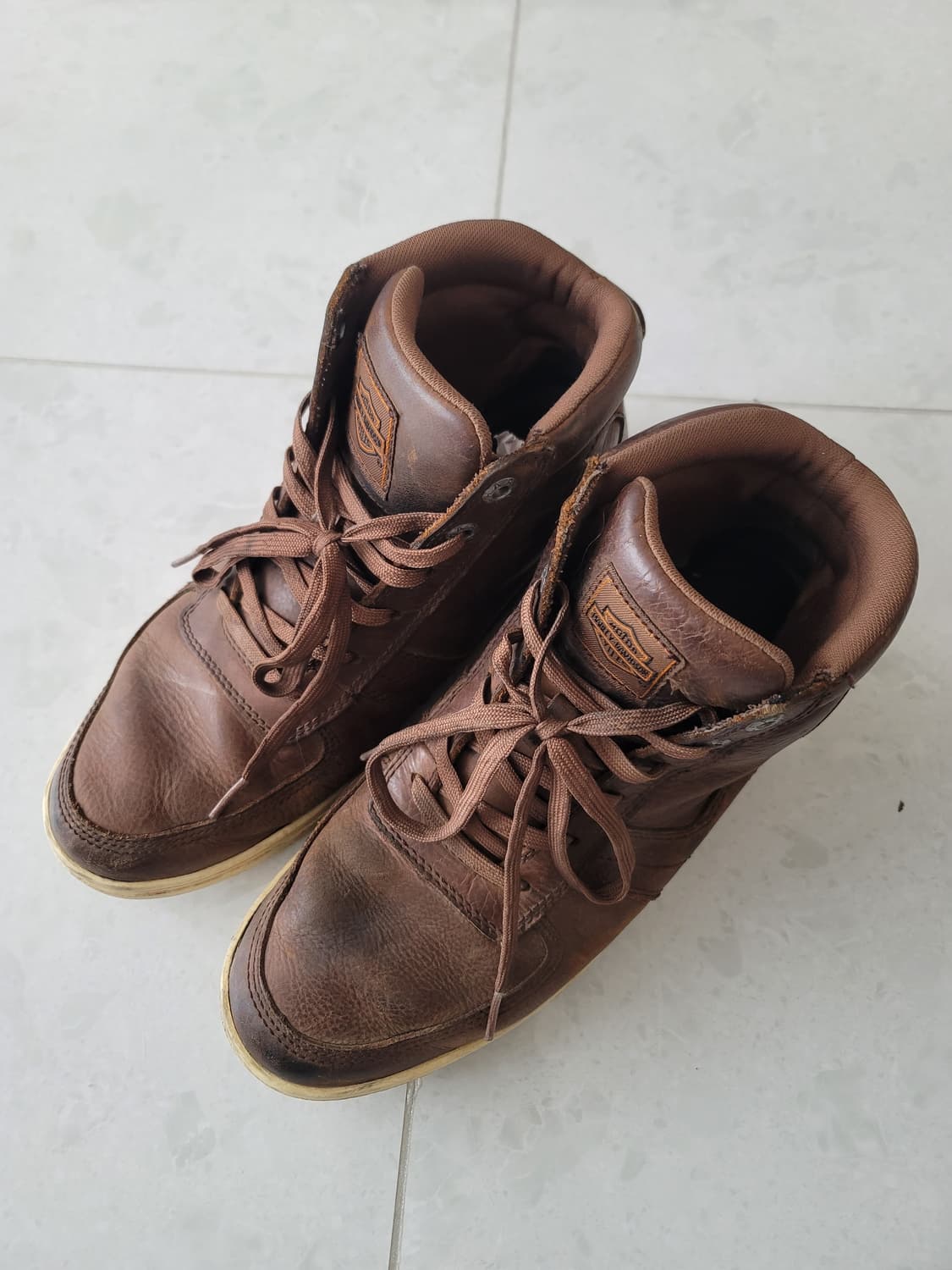 할리데이비슨 가죽 바이크 스니커즈(워커) 275사이즈 

 상품이미지1