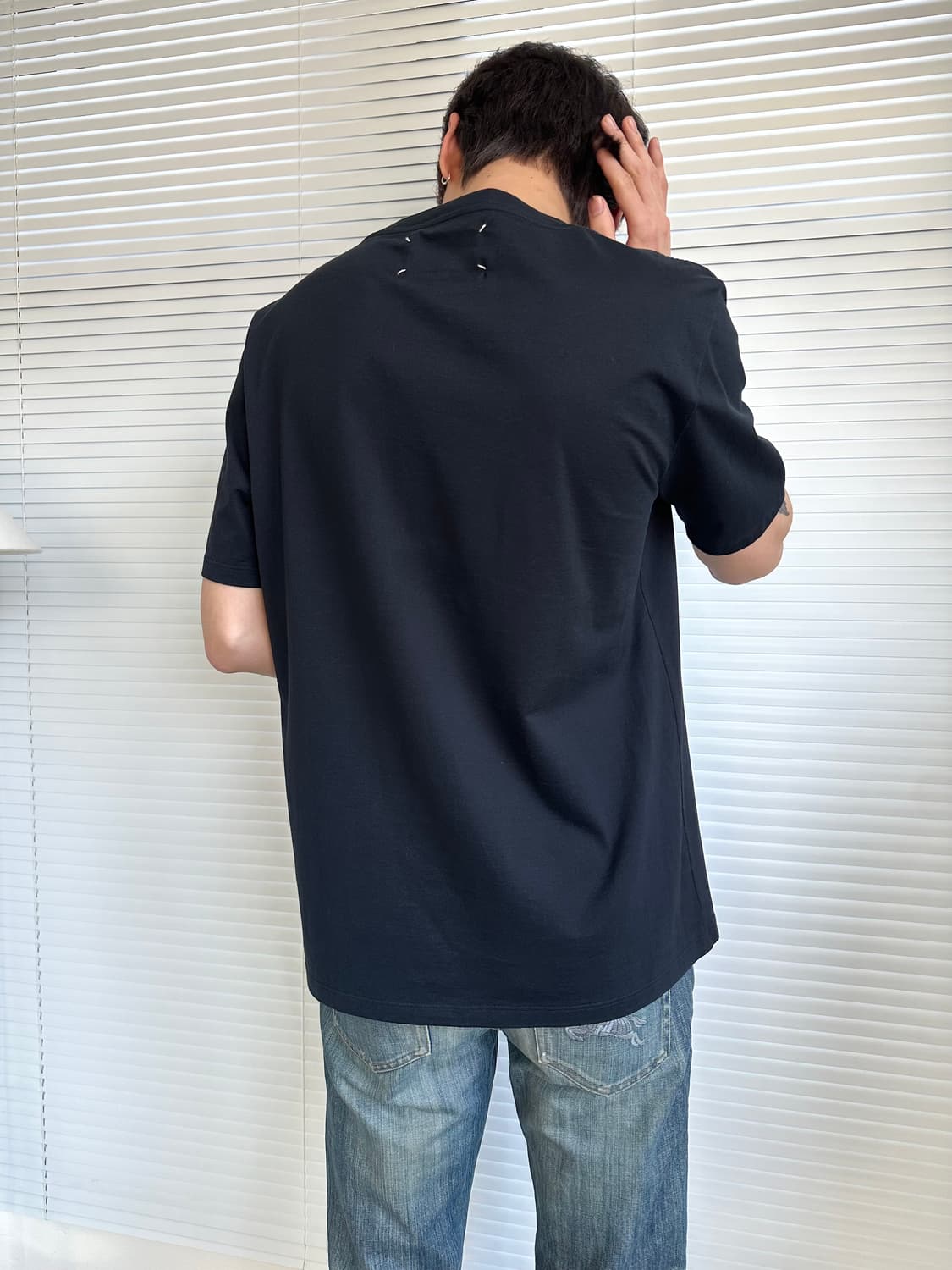 메종 마르지엘라 섀도우 카 백스티치 반팔 티셔츠 상품이미지2