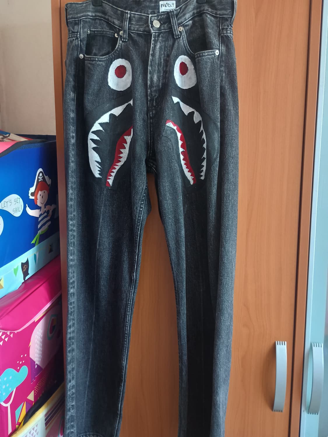 베이프 커스텀 데님팬츠 상품이미지1
