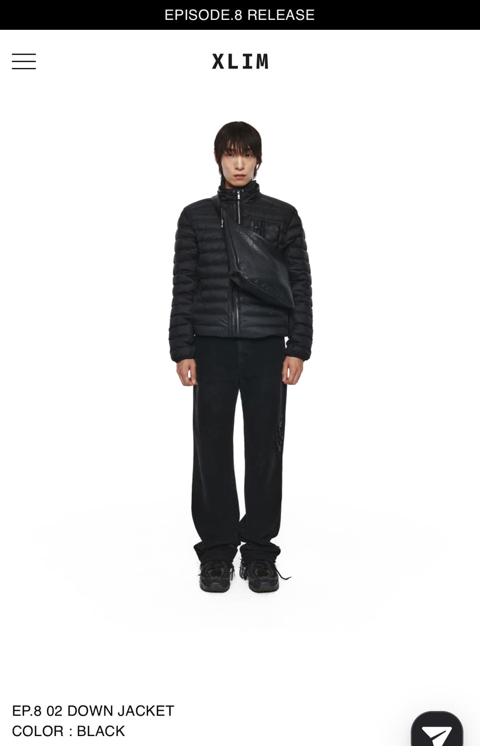 구매s)xlim EP.8 02 DOWN JACKET black 상품이미지1