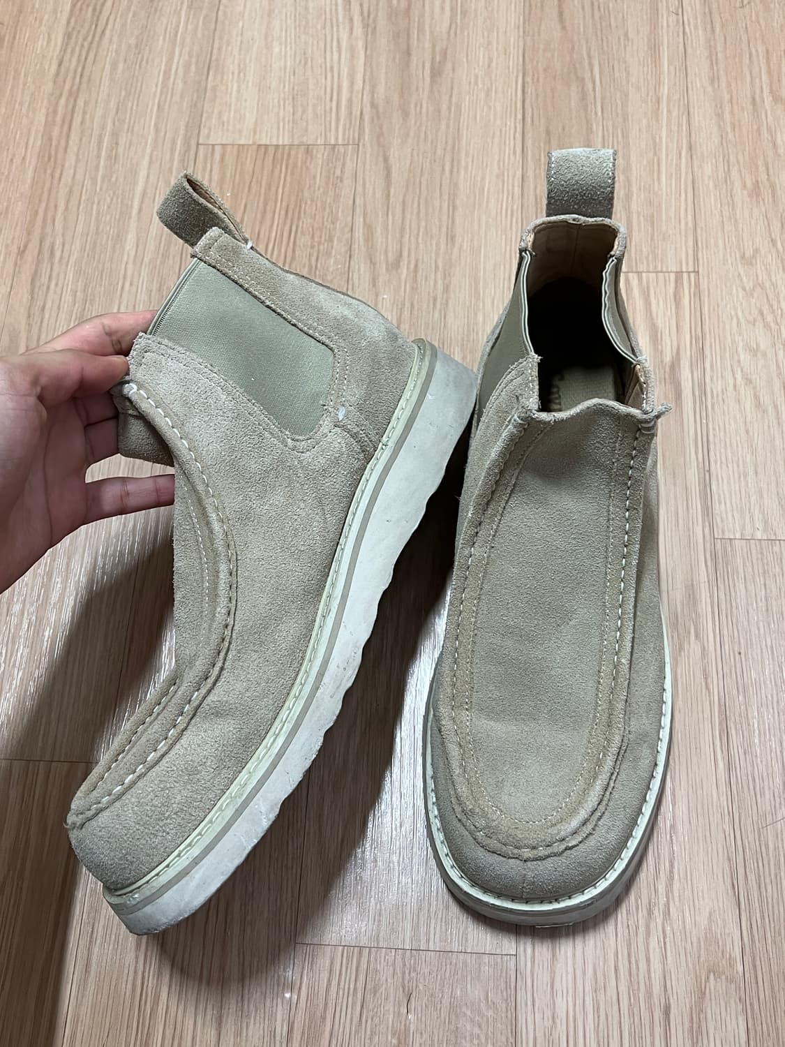 커버낫 컴피 첼시 부츠 베이지 상품이미지4