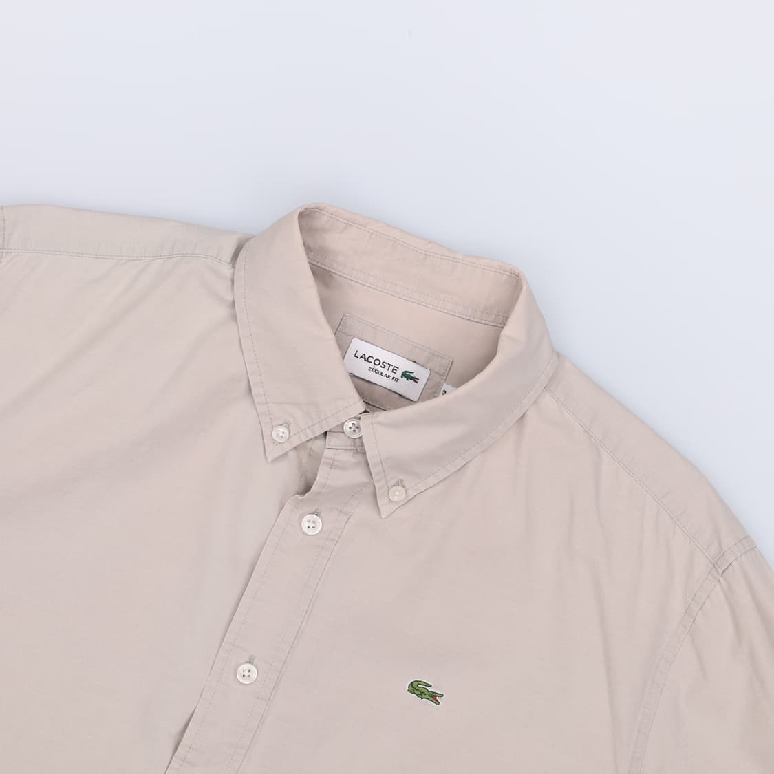 [US L] 라코스테 가먼트다이 옥스포드 셔츠 남방 3784 상품이미지3