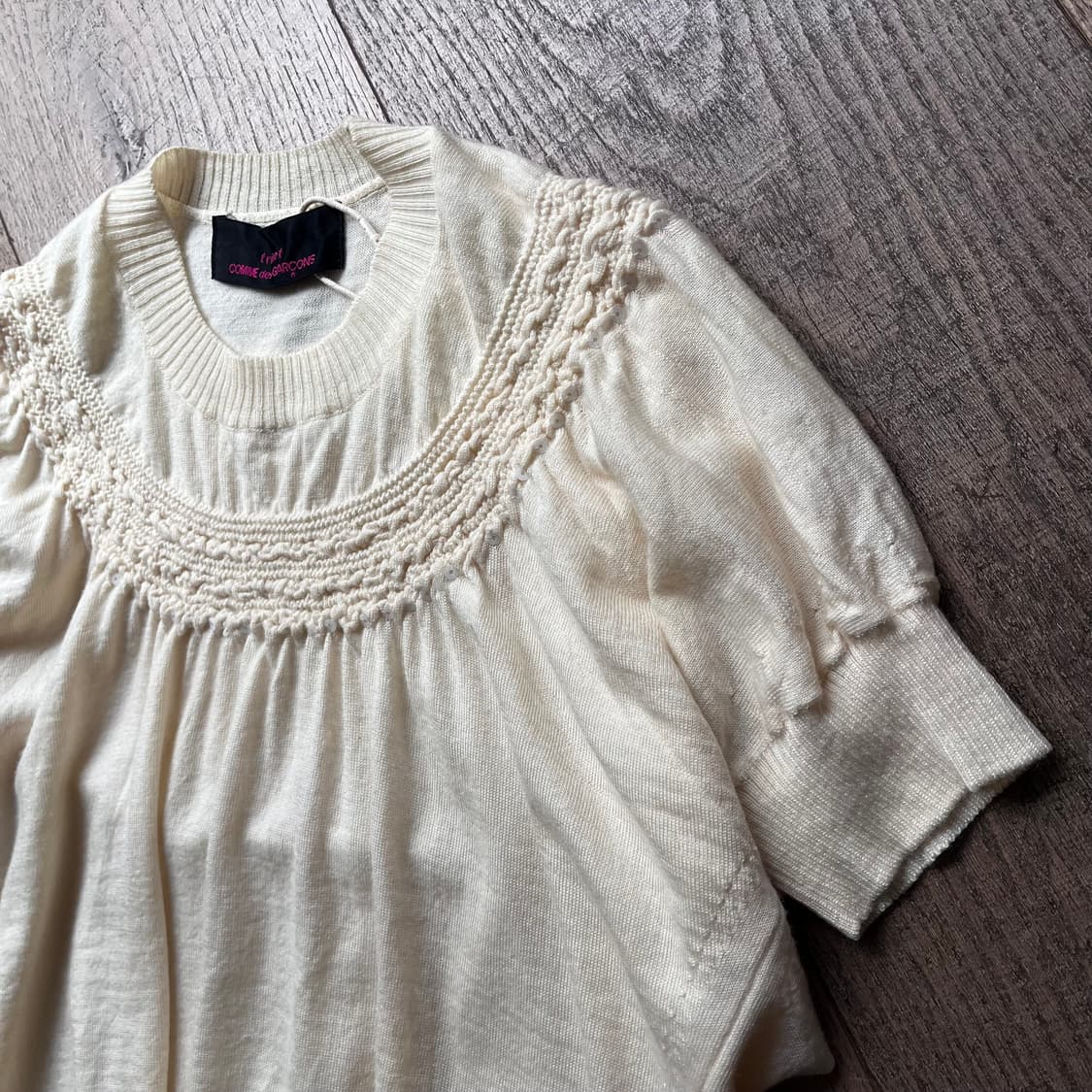 Shirring Knit Half Blouse 상품이미지2