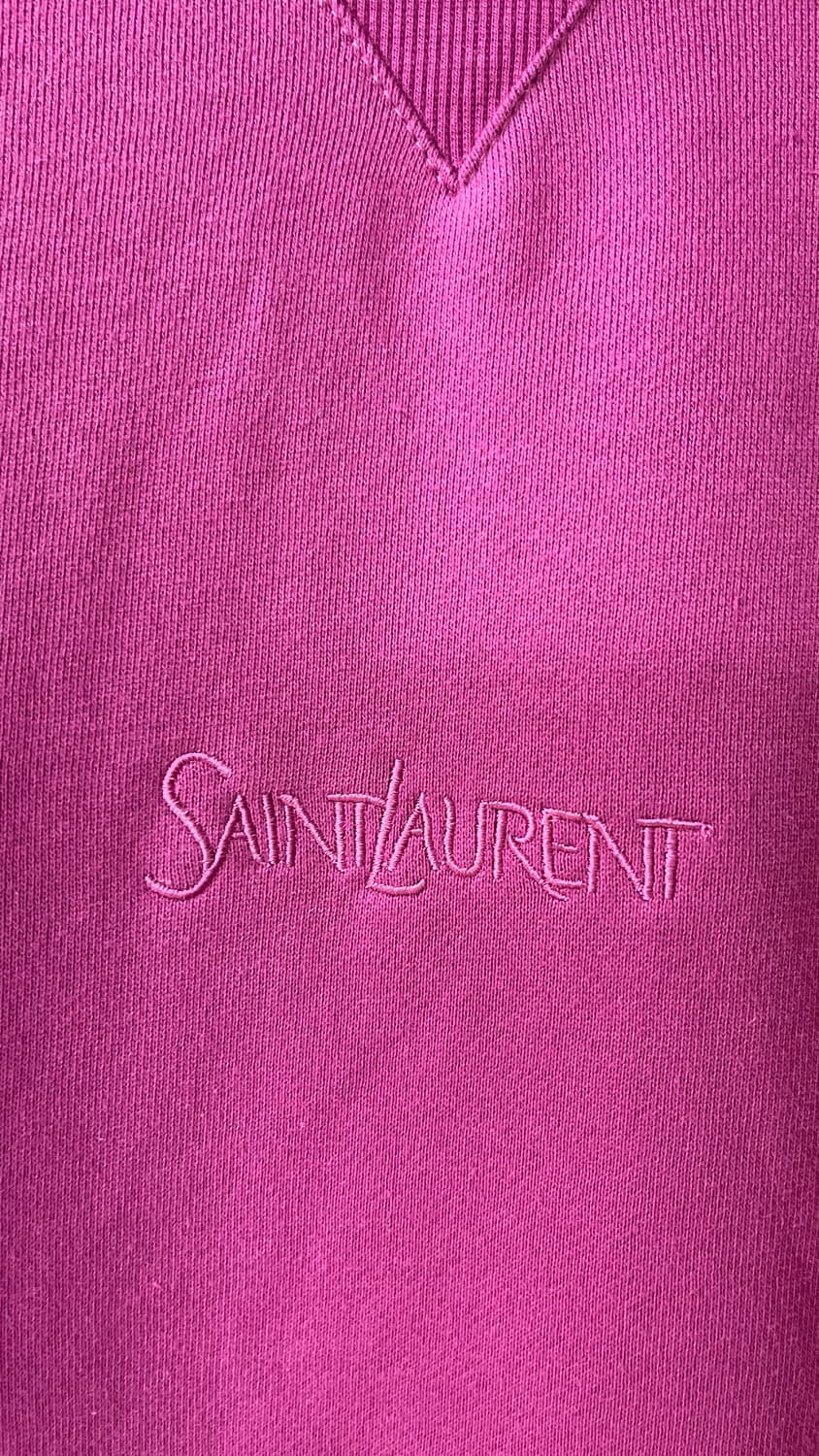 생로랑 로고 자수 코튼 후디 S 상태 좋습니다🩷 상품이미지3