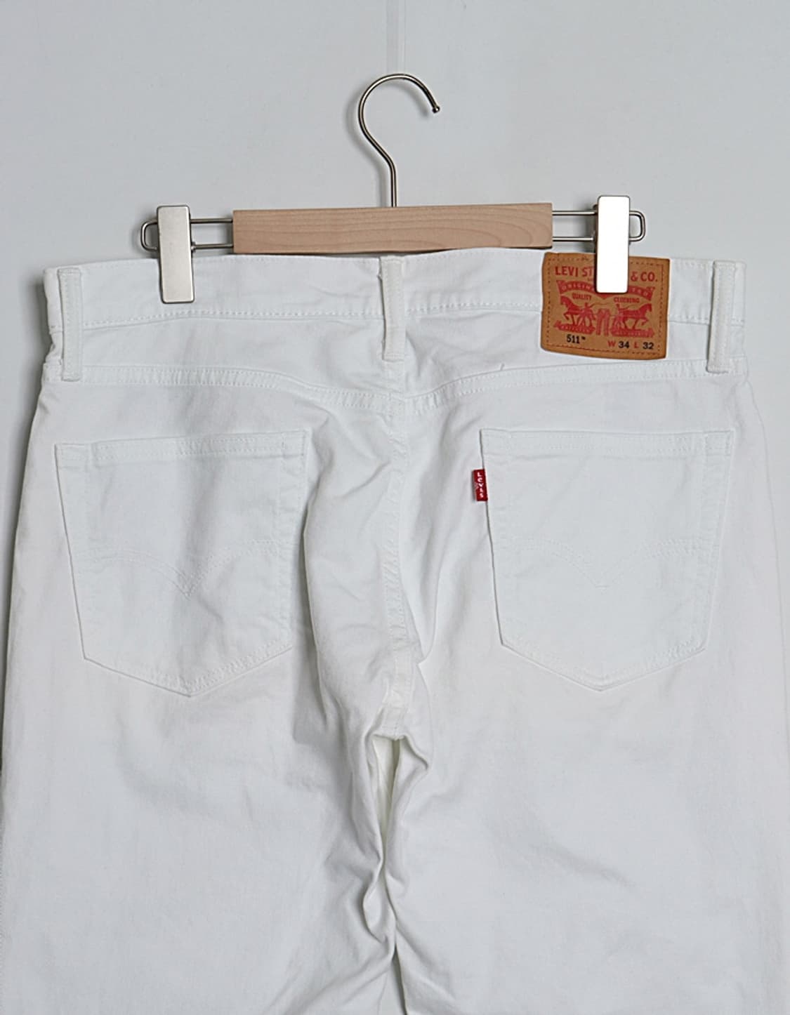  Levi's 511 White Denim Pant (33) 상품이미지6