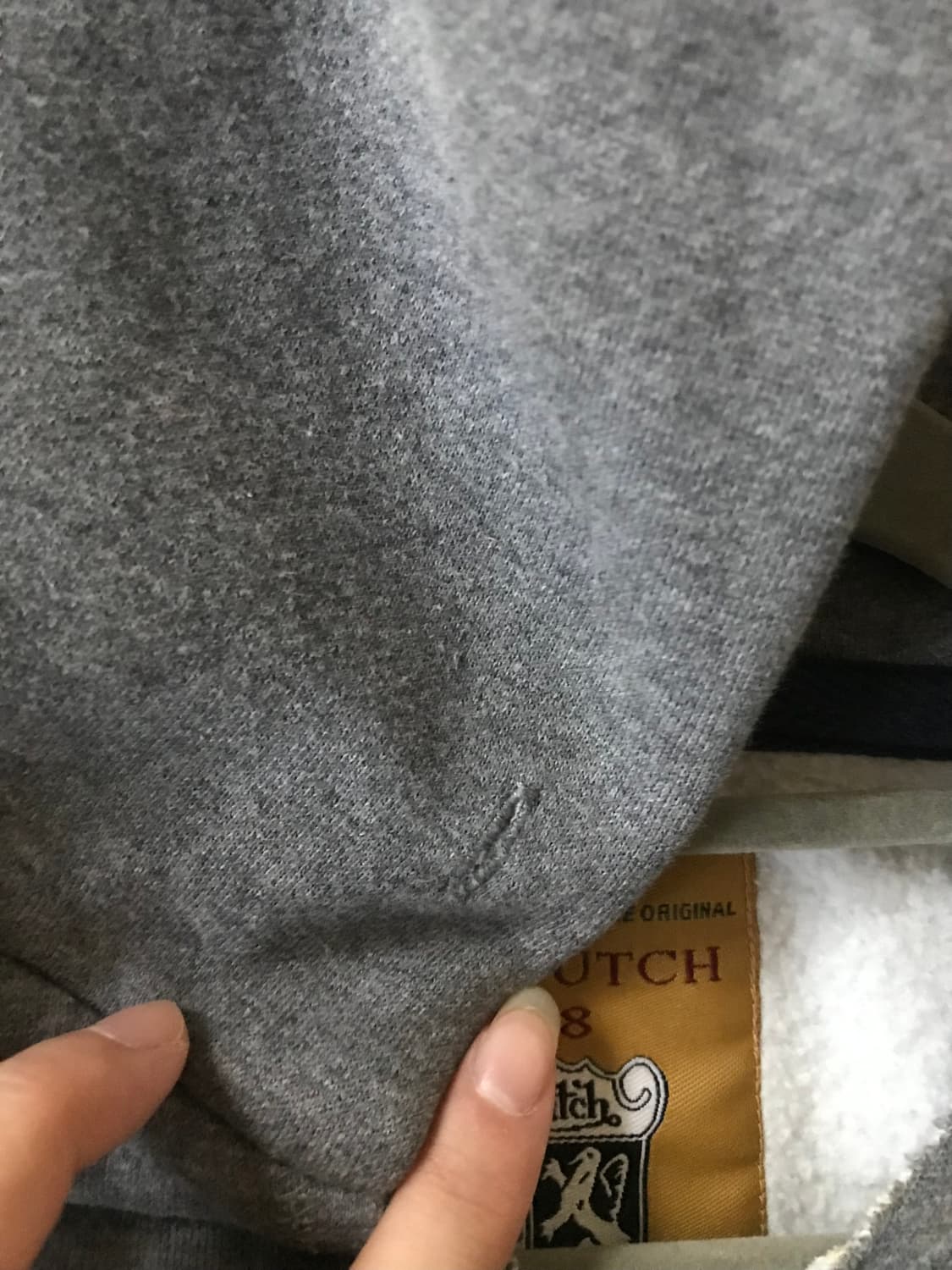 본더치 빅로고 오프숄더 후드티 상품이미지7