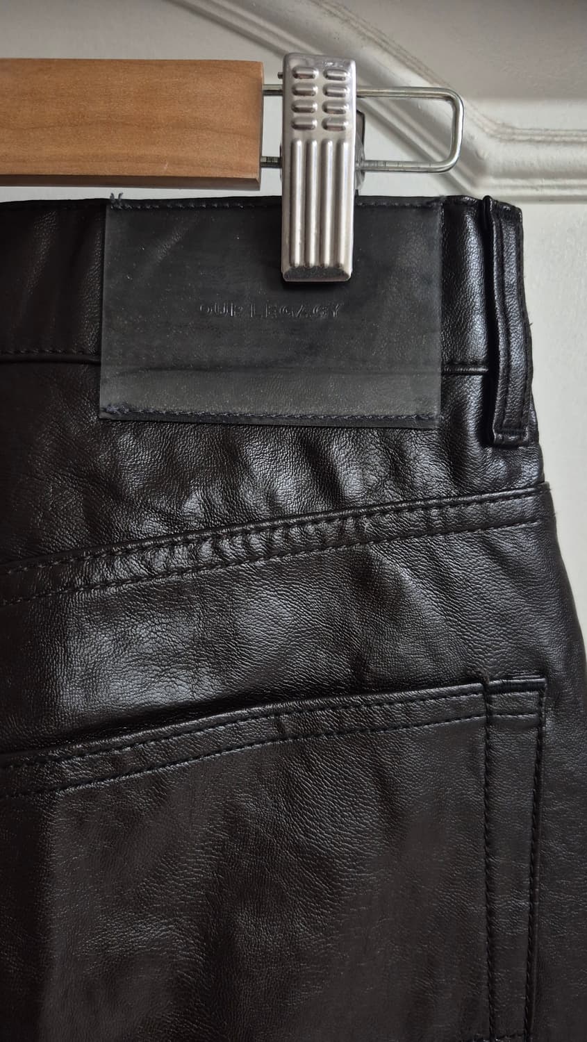 [29] 아워레가시 페이크 레더 팬츠 상품이미지4