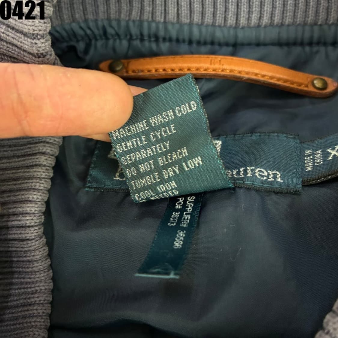 폴로 랄프로렌 네이비 퀼팅 조끼 XL 상품이미지4