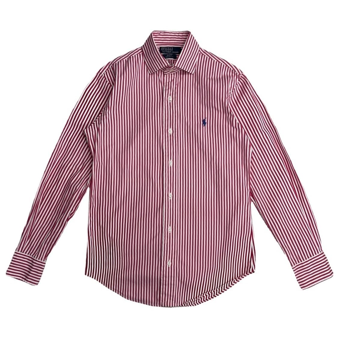POLO 레드 스트라이프 와이드카라 셔츠 37-78 상품이미지1