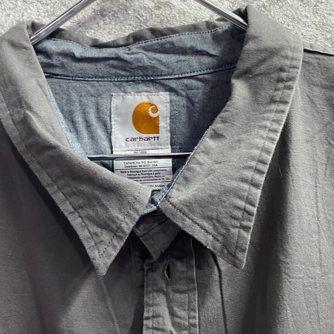 칼하트 투포켓 그레이 반팔 셔츠 B4420 상품이미지3