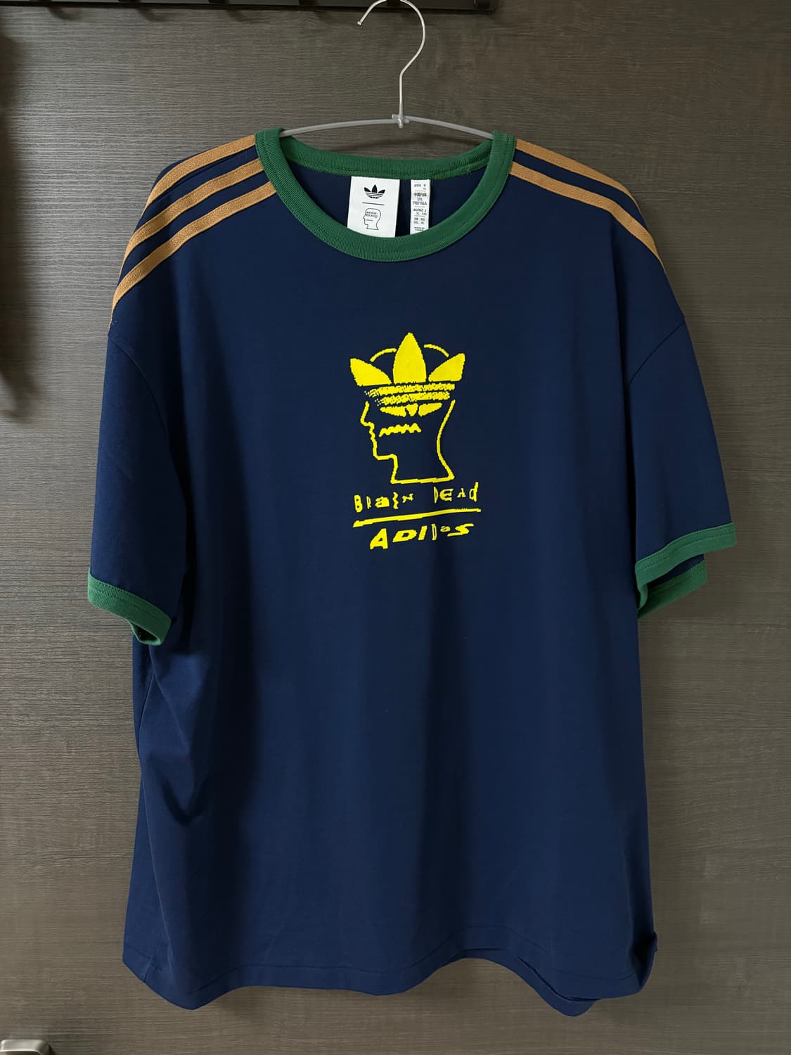 3XL 아디다스 x 브레인 데드 네이비 티셔츠 상품이미지1