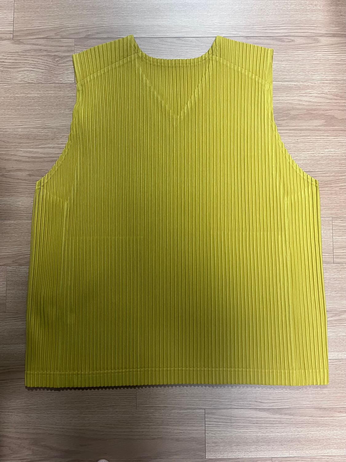 옴프플리세 오버사이즈 베스트 4 옐로우 상품이미지4