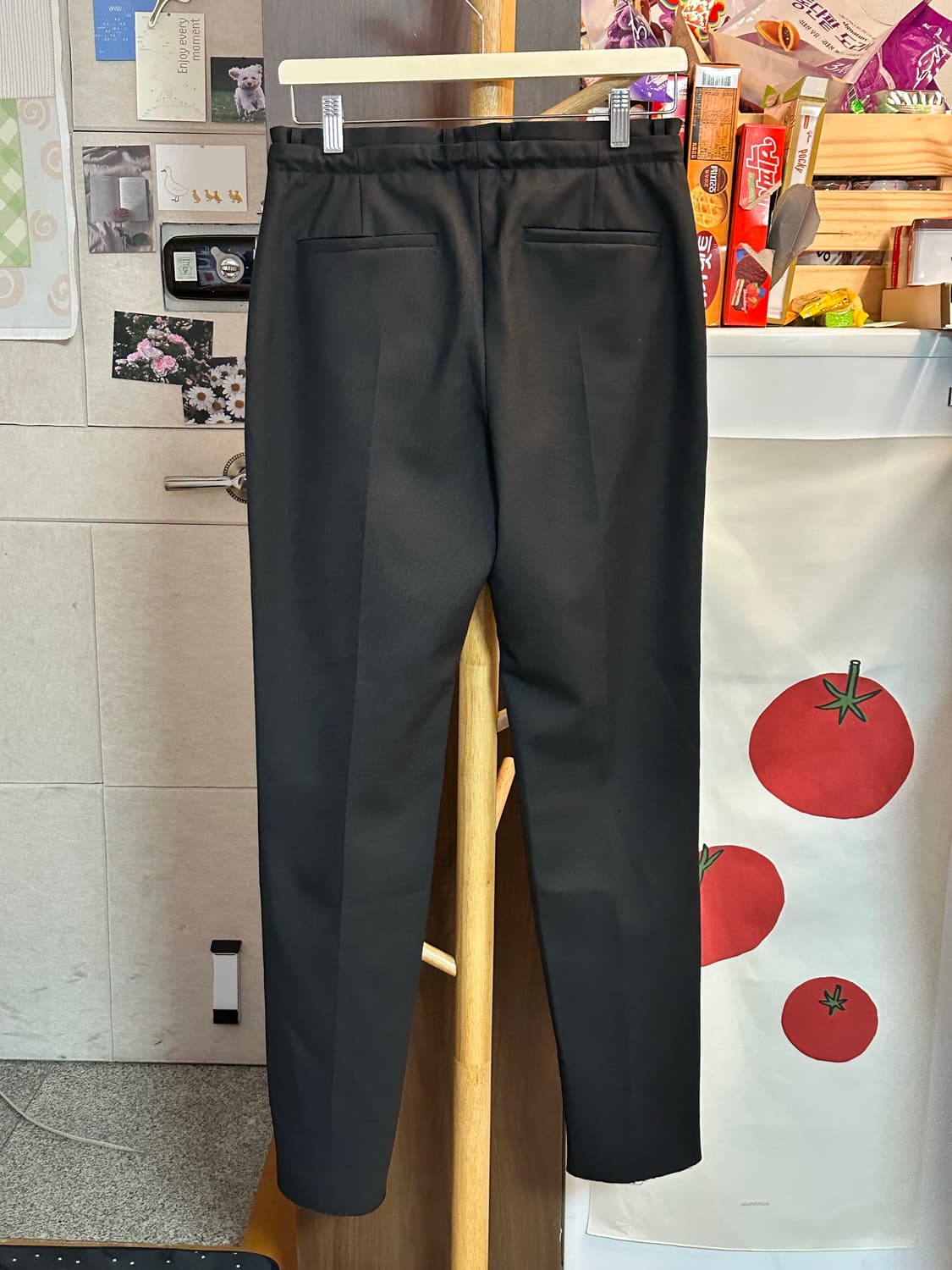 새상품급) JUUN.J 준지 스트링 드레스업슬랙스/44/블랙 상품이미지2