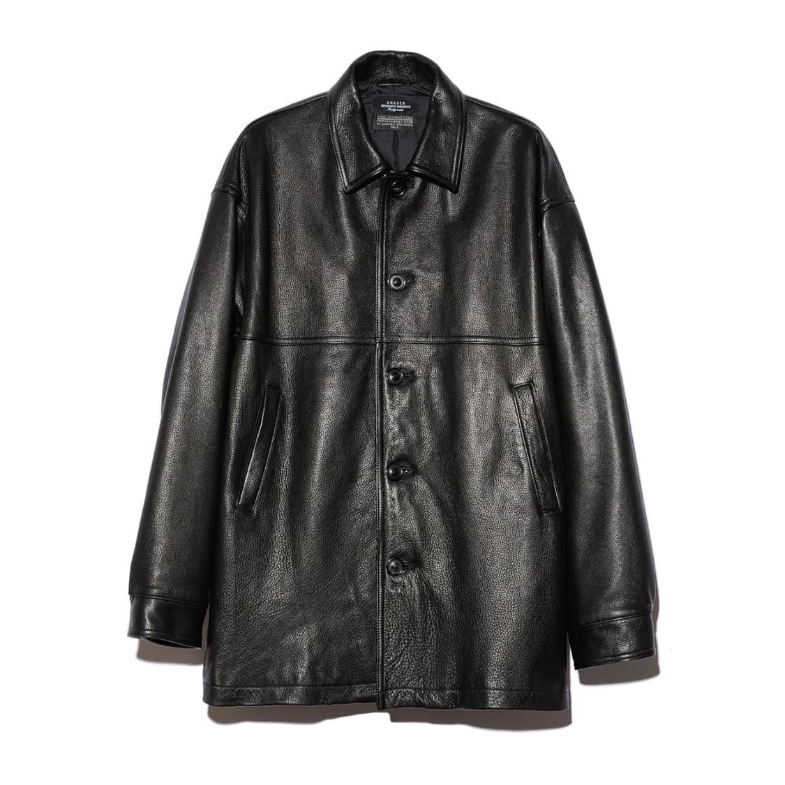 언유즈드 23aw 레더 카코트 상품이미지1