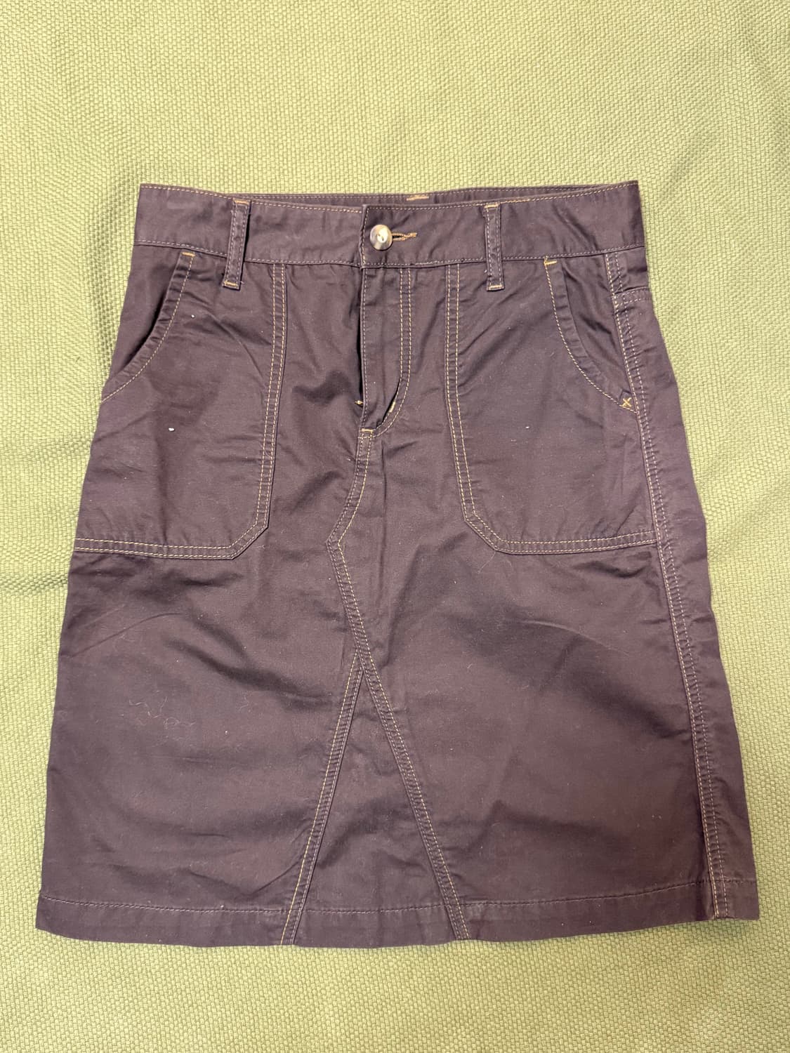 [빈티지] 일본 빈티지 브라운 미디 스커트 상품이미지1