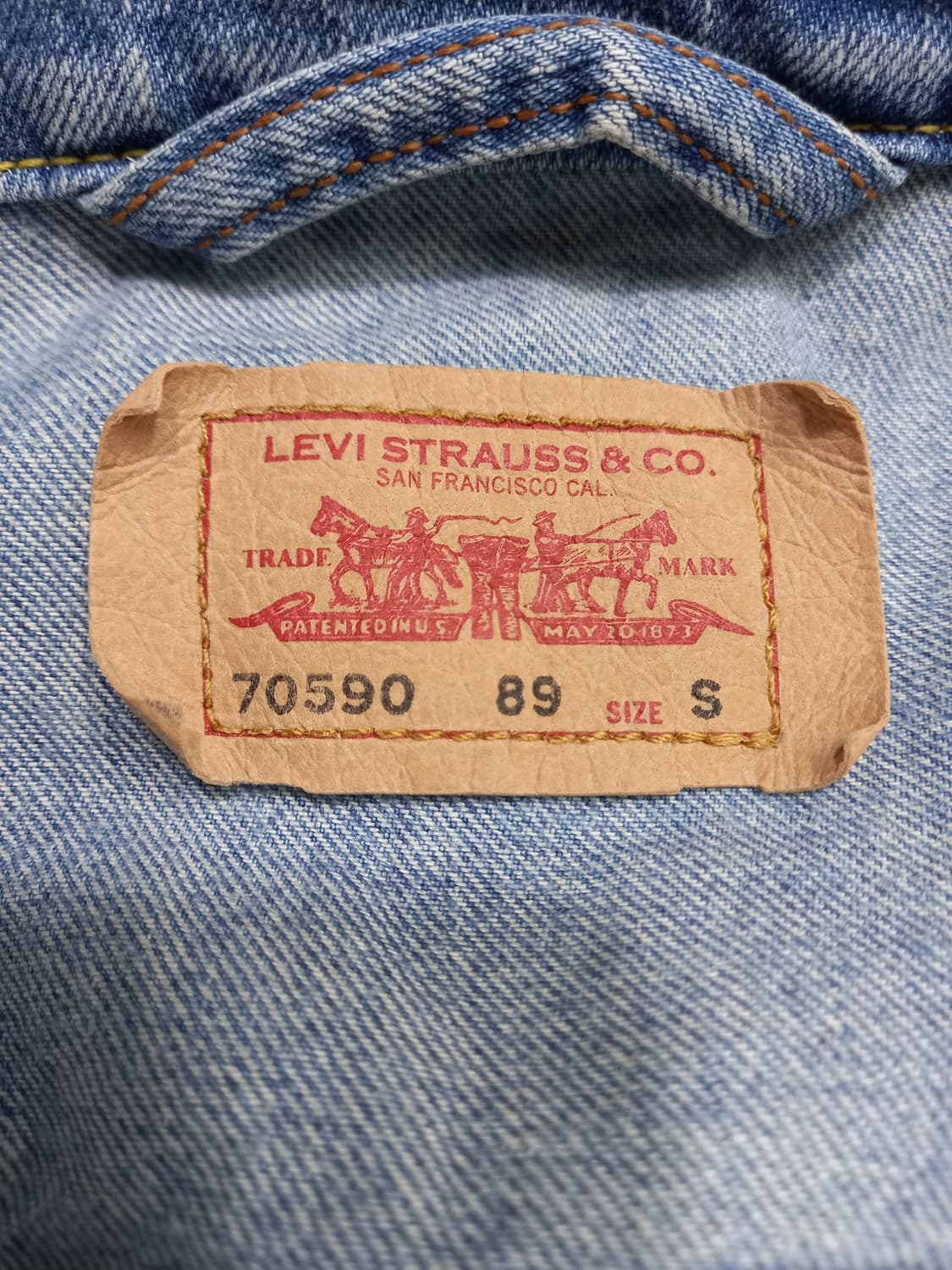 S85 리바이스70590 Turkey 스판 데님자켓 S-208 상품이미지6