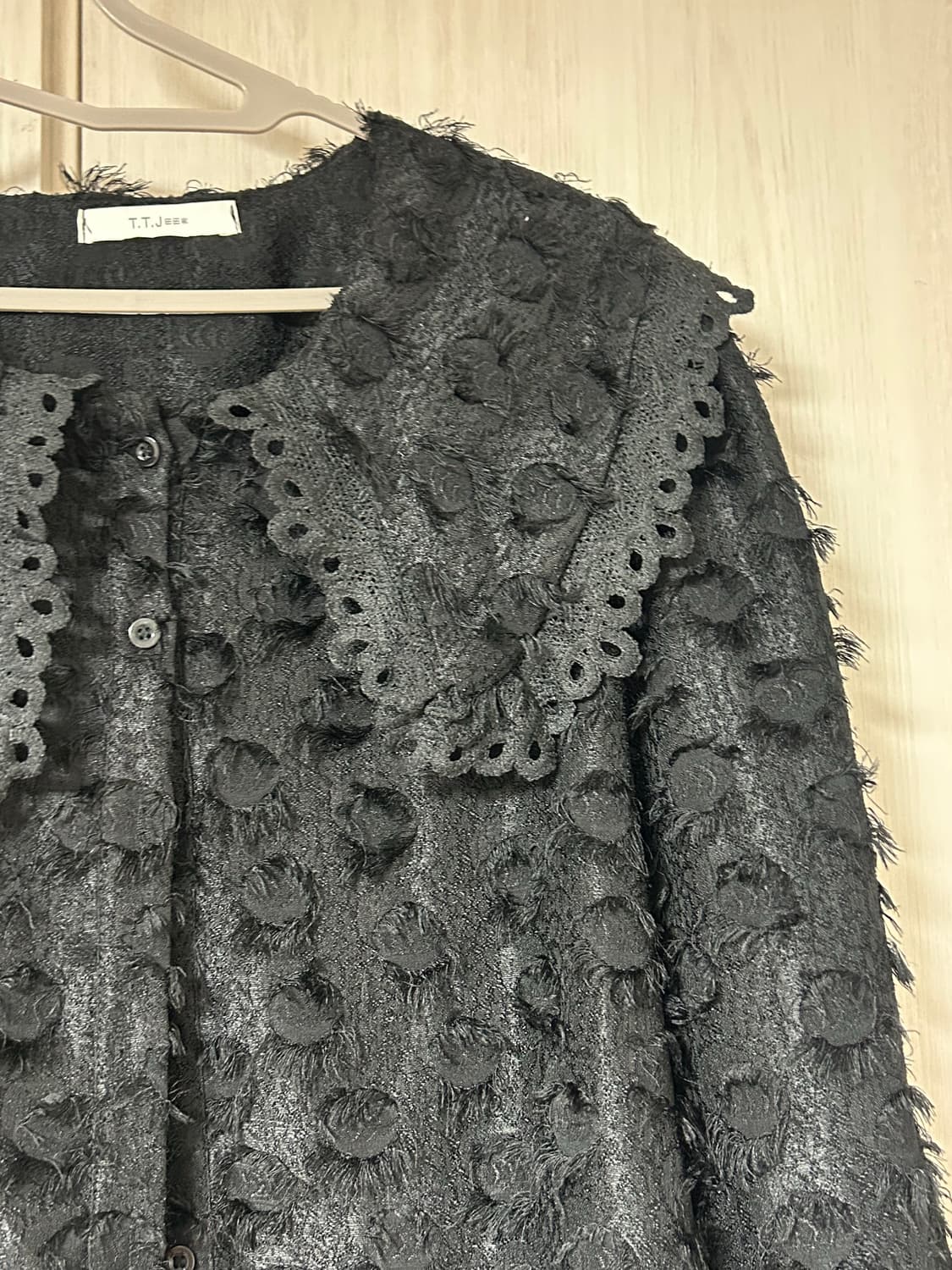 검정 털 블라우스 상품이미지4