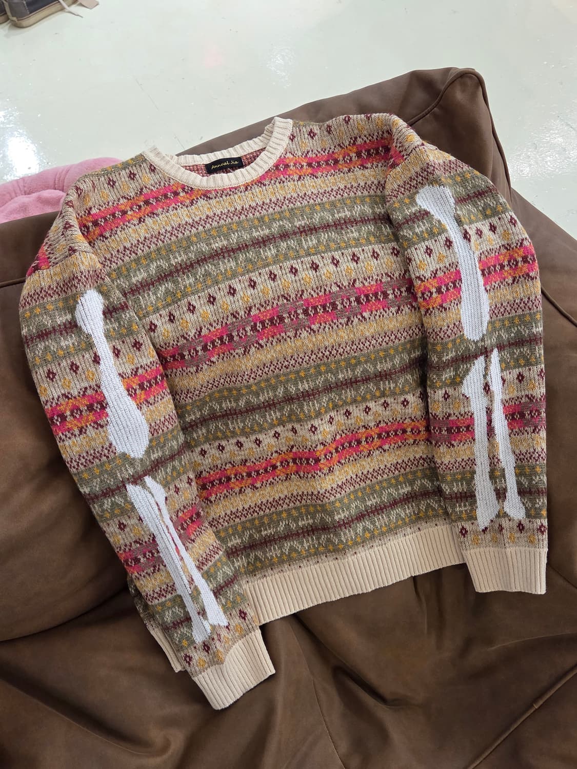 J.vtg 페어아일 스트릿 본 니트 상품이미지5