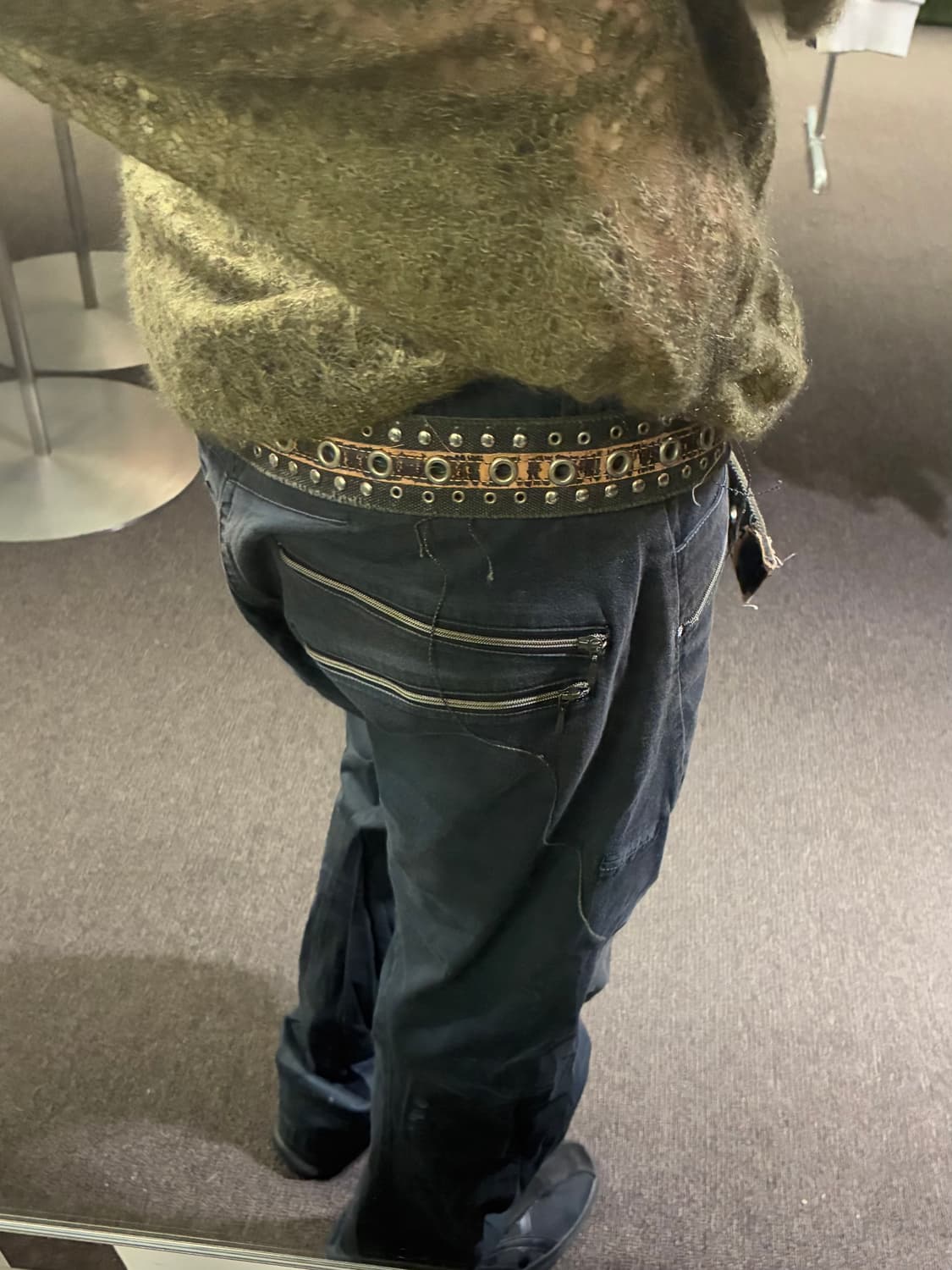 34)오클리 빈티지 지퍼 포켓 코튼 팬츠 상품이미지3