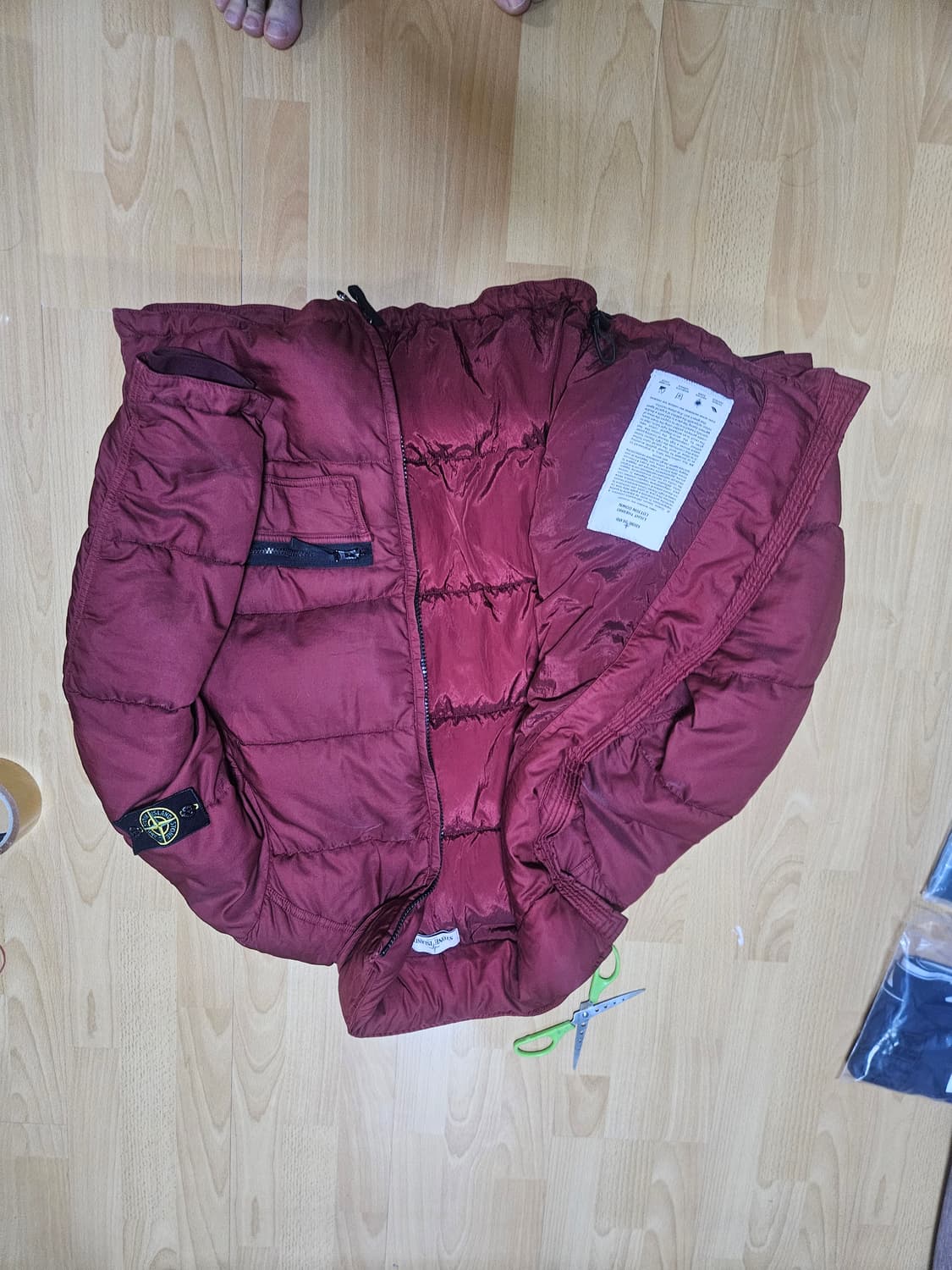 정품) 스톤아일랜드 라이트 써모 코튼 구스다운 패딩 상품이미지2