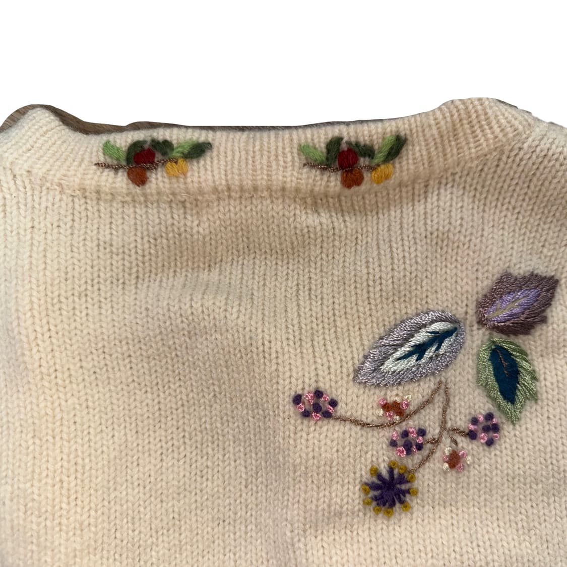 Vintage-style embroidered sweater 상품이미지5