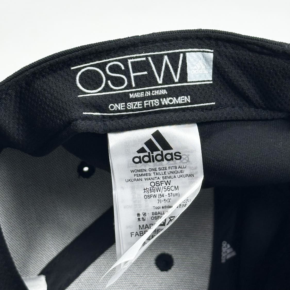 아디다스 오리지널 삼선 블랙 볼캡 모자 상품이미지5