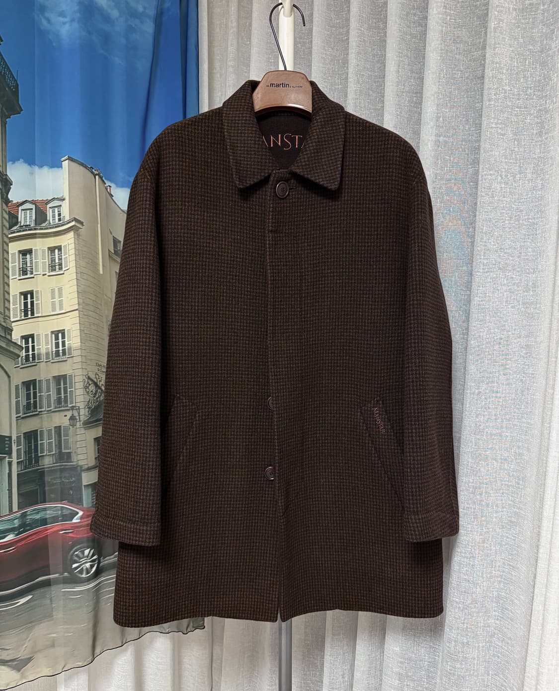 MANSTAR 모직 발마칸 코트 상품이미지1