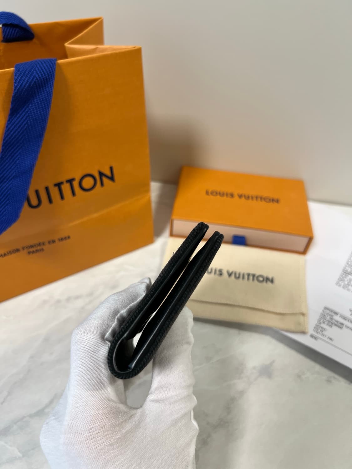 루이비통 포켓 LV 블라손 데님 오거나이저 지갑 M14148 상품이미지6