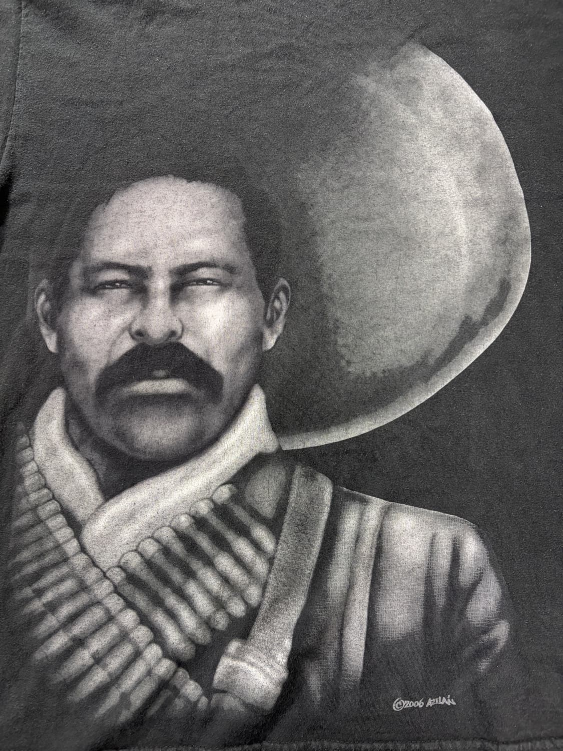 00s made in usa 빈티지 판초 비야 티셔츠 상품이미지4