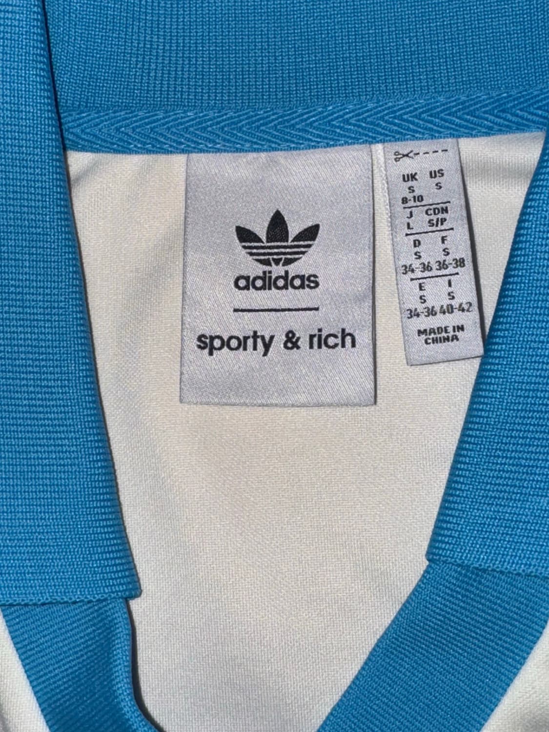 (W) 아디다스 x 스포티 앤 리치 롱슬리브 풋볼 저지 크림 화이트(s) 상품이미지3