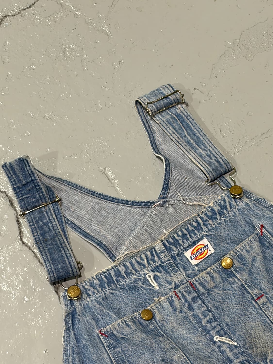 디키즈(Dickies) 빈티지 연청 데님 오버롤 상품이미지4