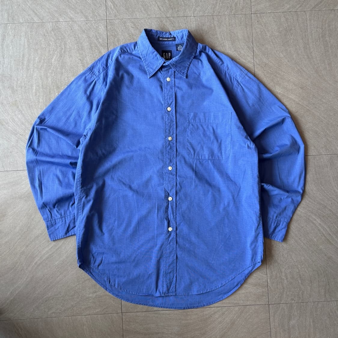 90년대 갭 딥 블루 긴팔 셔츠 상품이미지1
