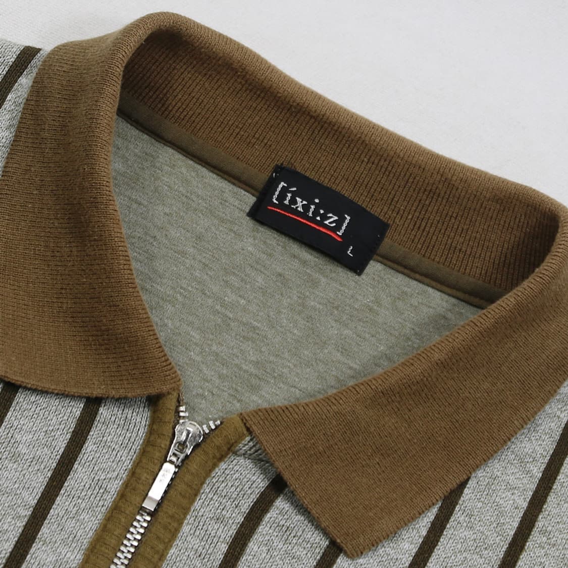 (착용컷) ixi:z 카라 집업 티셔츠 (남성용 100) 상품이미지5