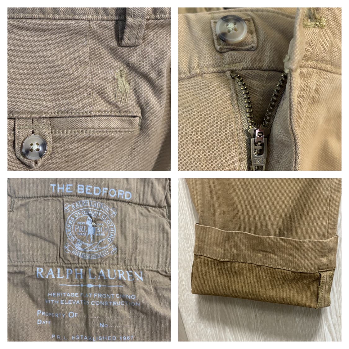 25SS미착용)폴로 베드포드 스트레이트핏 치노팬츠34"/몬타나카키 상품이미지6