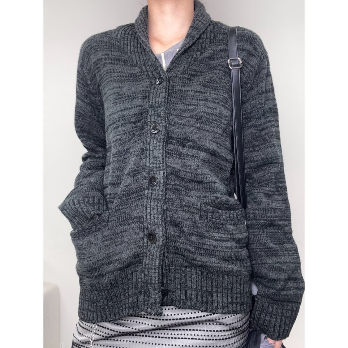 빈티지 차콜 가디건 상품이미지1