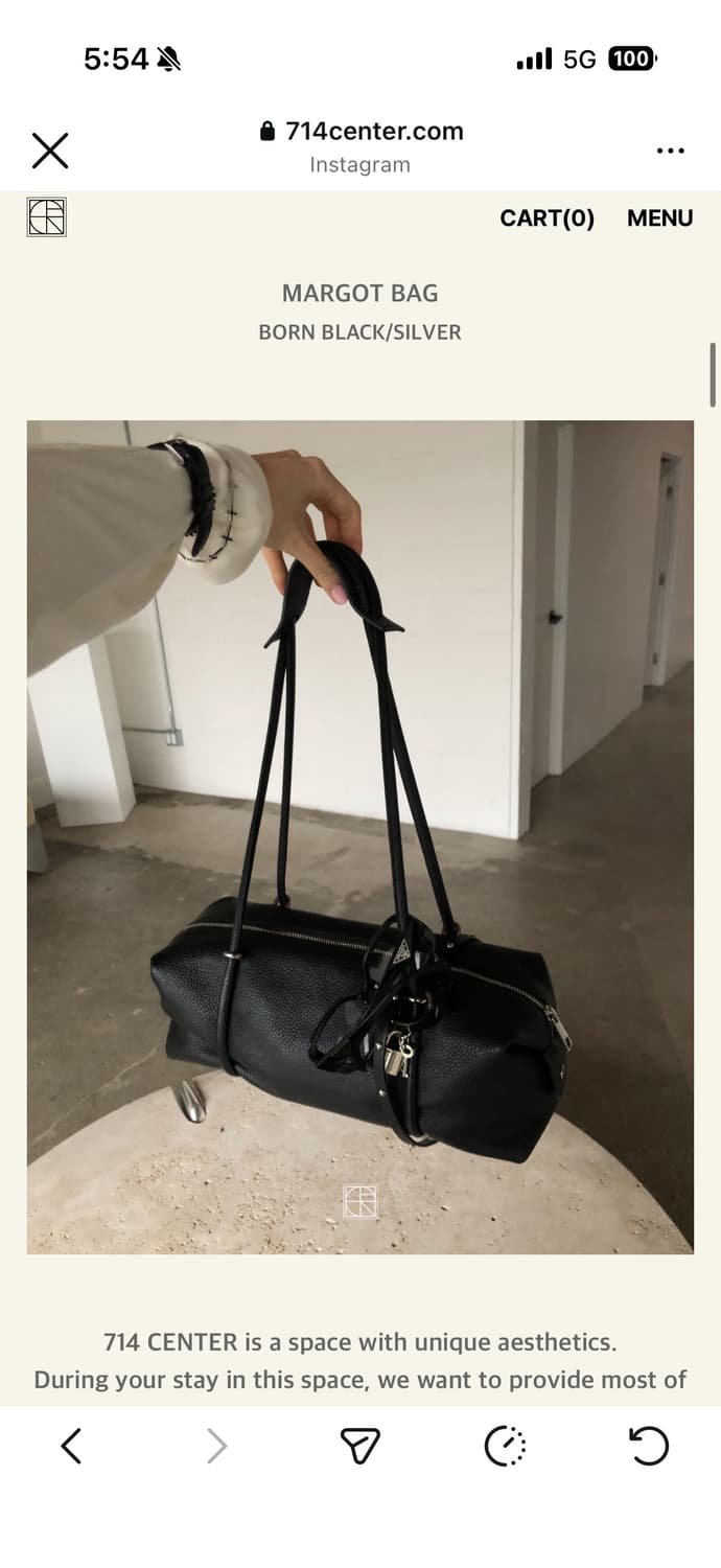 714center 마고백 실버 실버참 기프트 더스트백 포함 상품이미지2