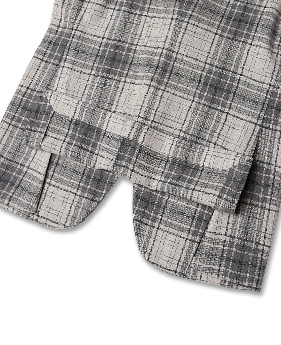 링자켓 [Ring Jacket] 아이보리 그레이 체크 자켓 상품이미지5