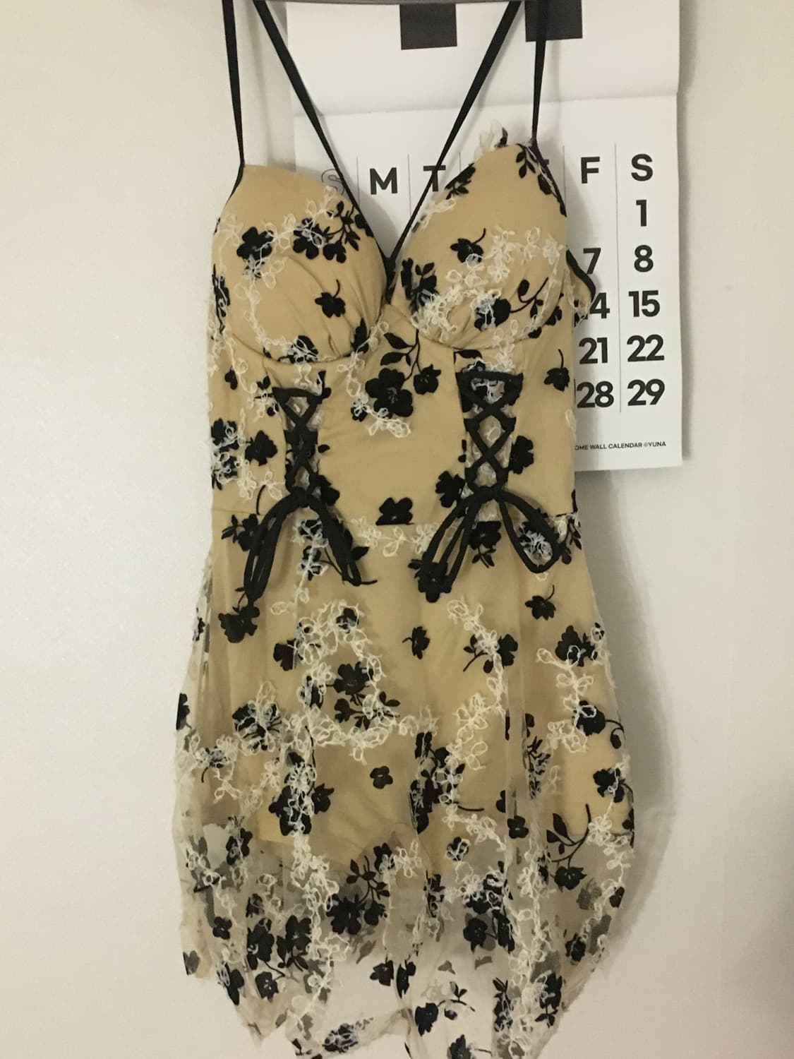 빈티지 코르셋 플라워 레이스 원피스 상품이미지1