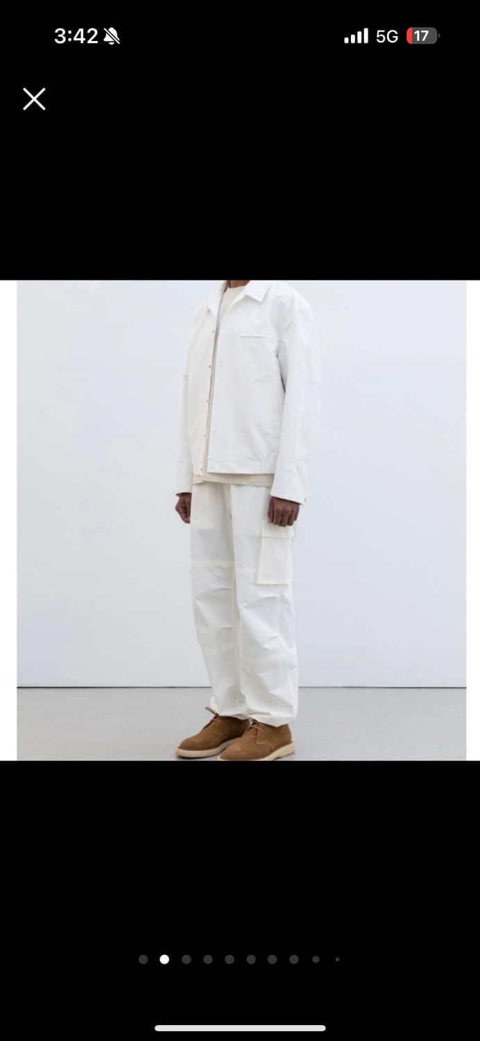 인사일런스 자켓 화이트 상품이미지2