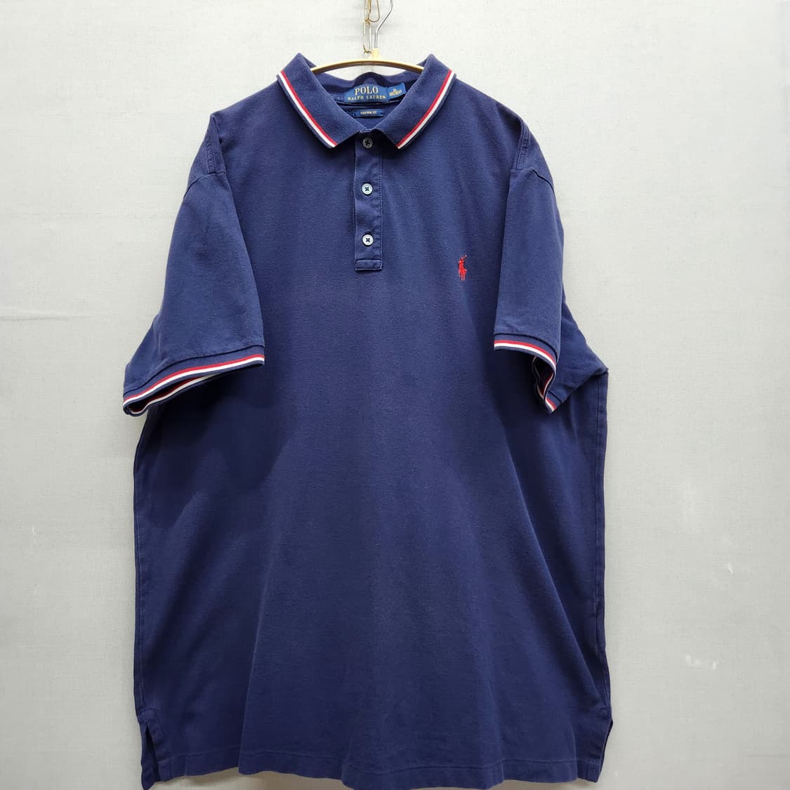 폴로랄프로렌 로고자수 소매 배색 반팔카라 XL(XL) 상품이미지1