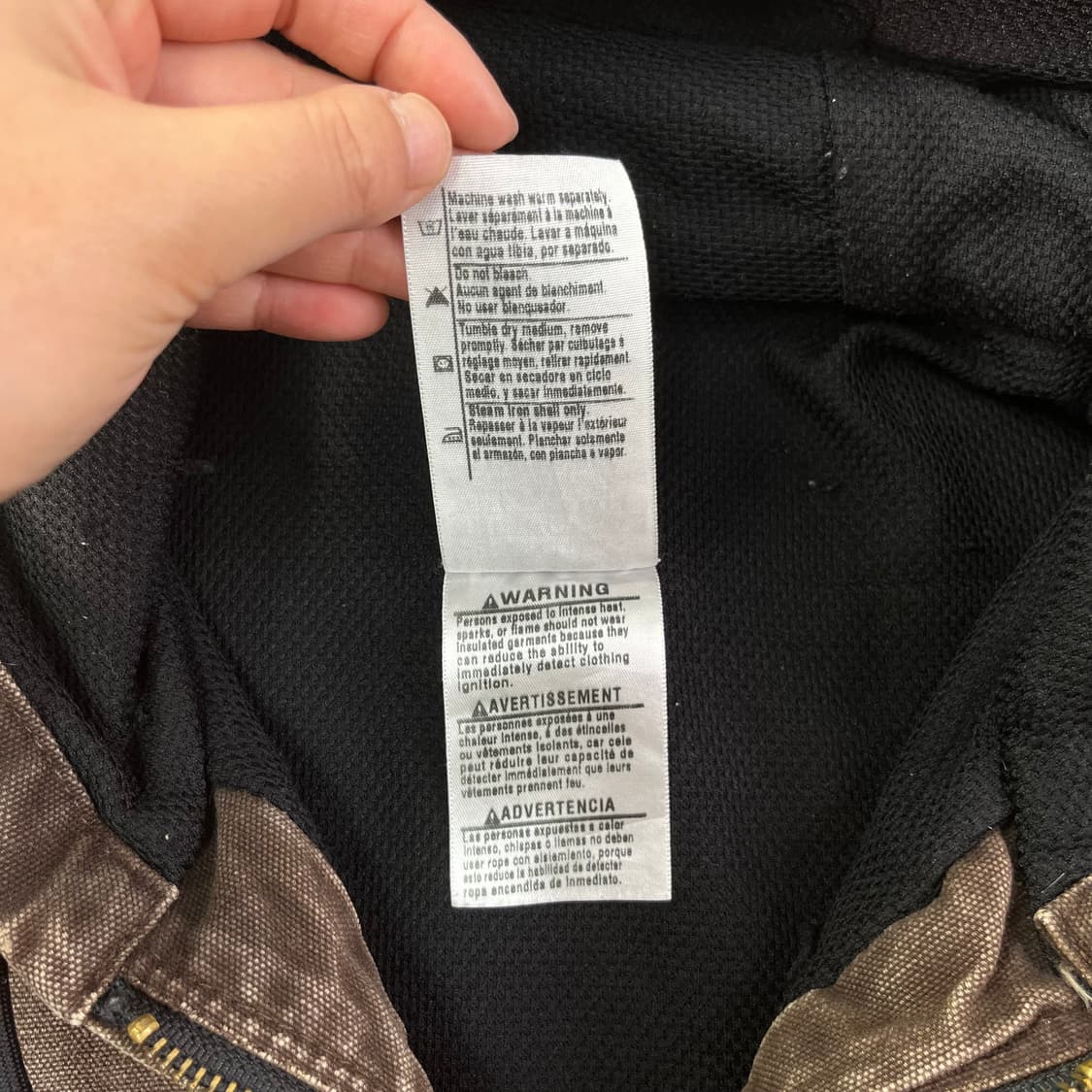 105 칼하트 j25 다크브라운 워크자켓 상품이미지4