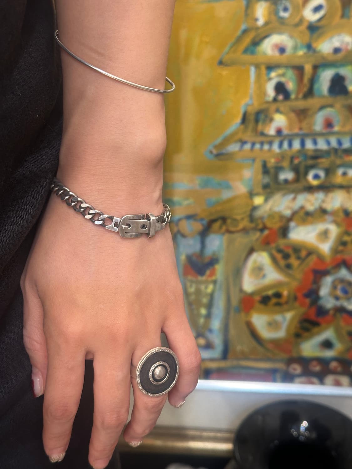 Mexico vintage 925silver bracelet 상품이미지7