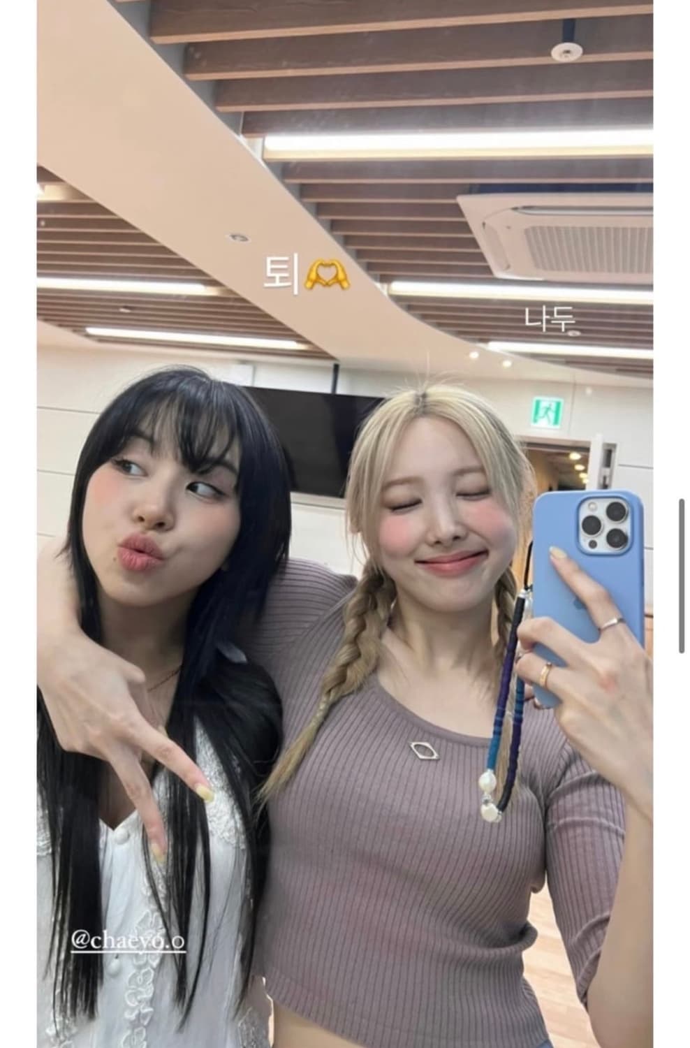 미스치프 스퀘어넥 리브 니트 상품이미지2