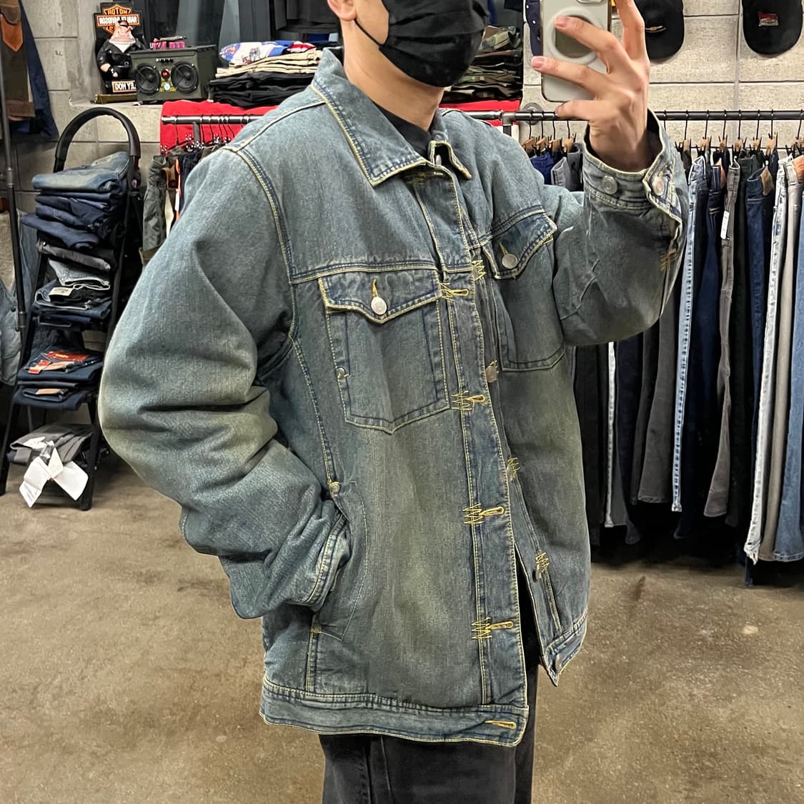 00s 오클리 데님 쉐르파 자켓 (105) 상품이미지3