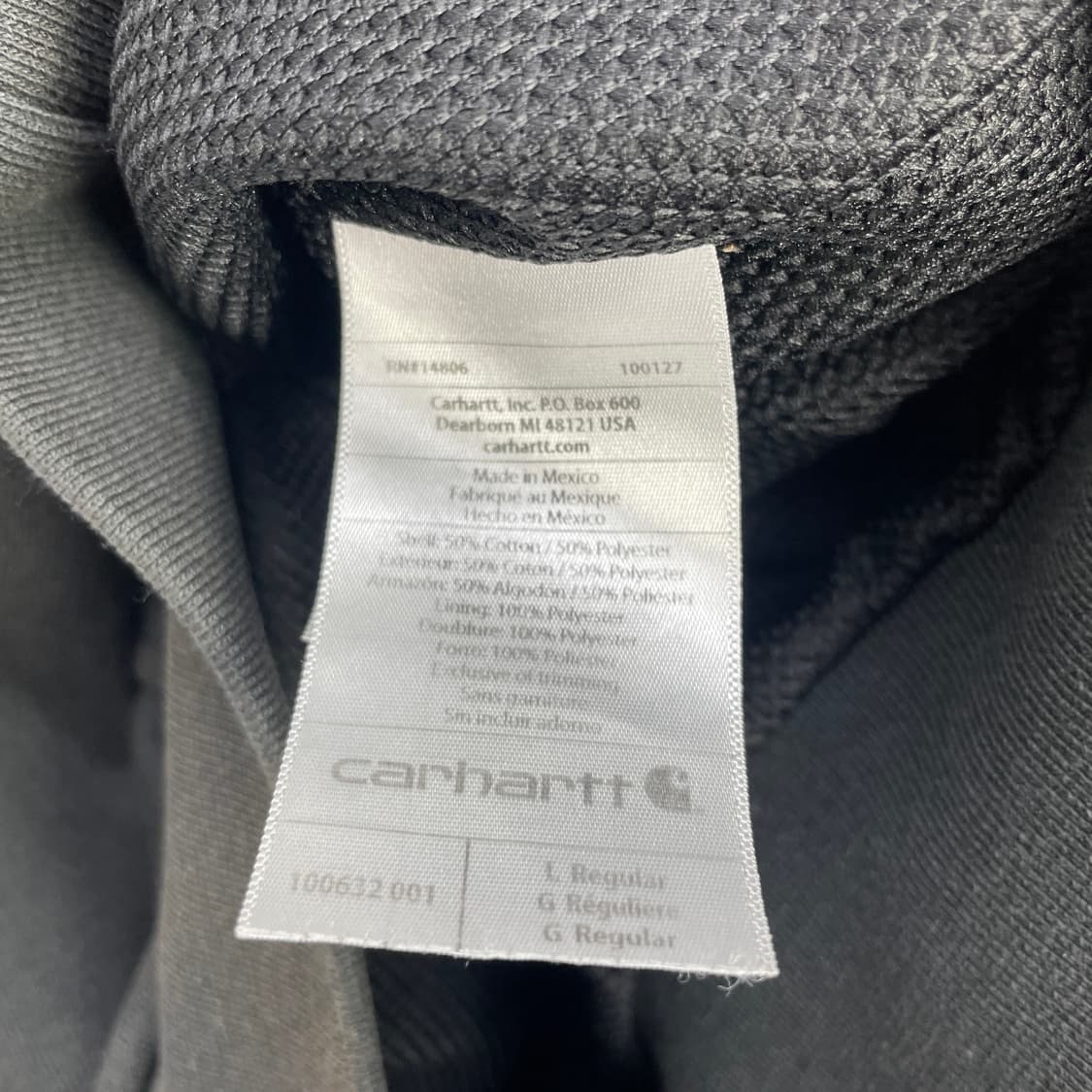 칼하트 써멀 후드집업 차콜 L 상품이미지6
