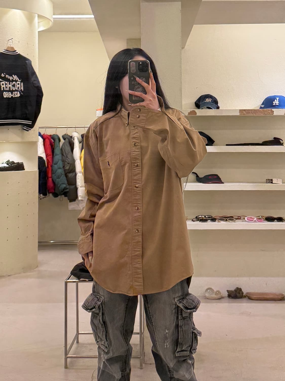 폴로 랄프로렌 브라운 포니 셔츠 U856 상품이미지1