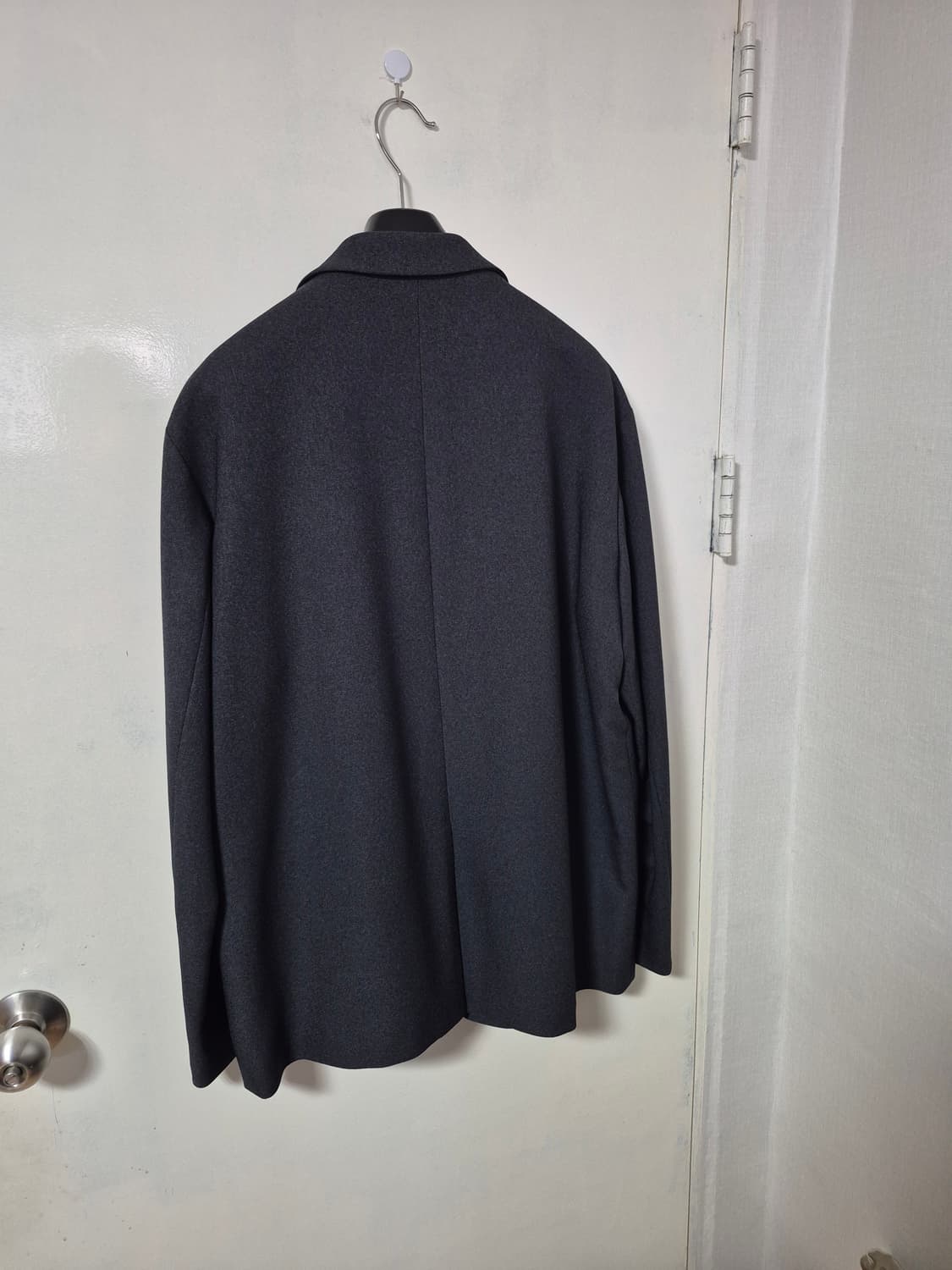 25FW 커스텀멜로우 Grey Loose Fit Textured 자켓 상품이미지4