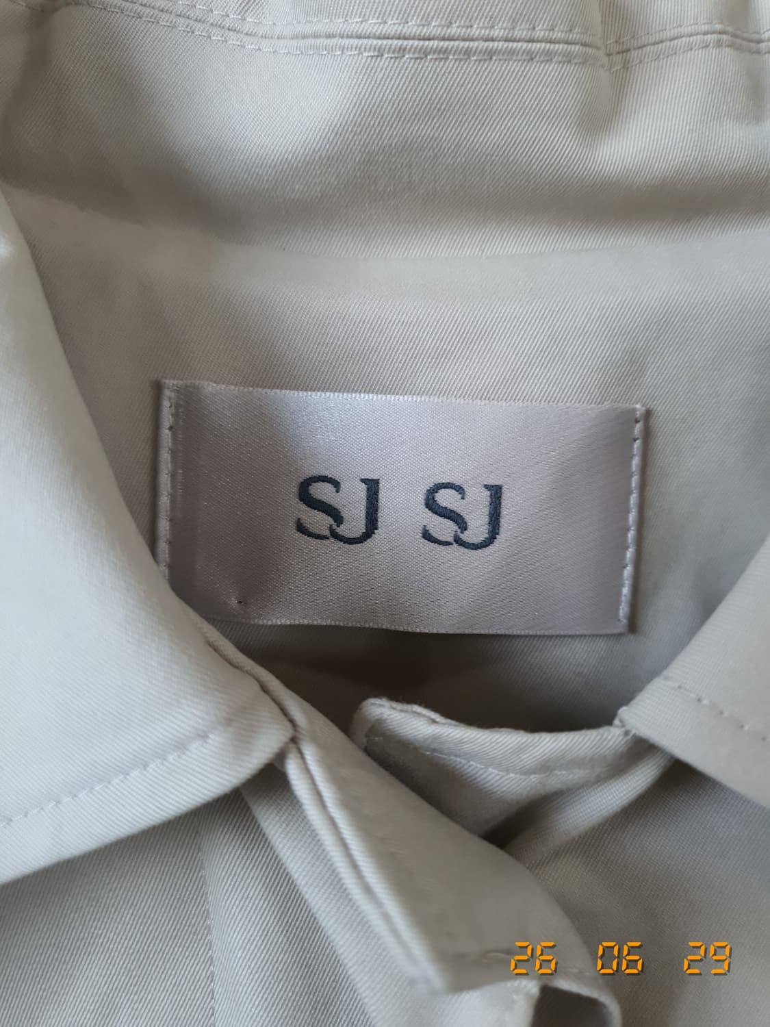 SJSJ 트렌치코트 82-94-160 베이지 상품이미지5