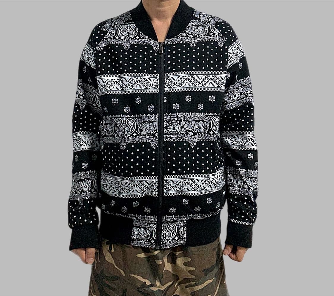 Custard yellow 페이즐리 집업 자켓 상품이미지7