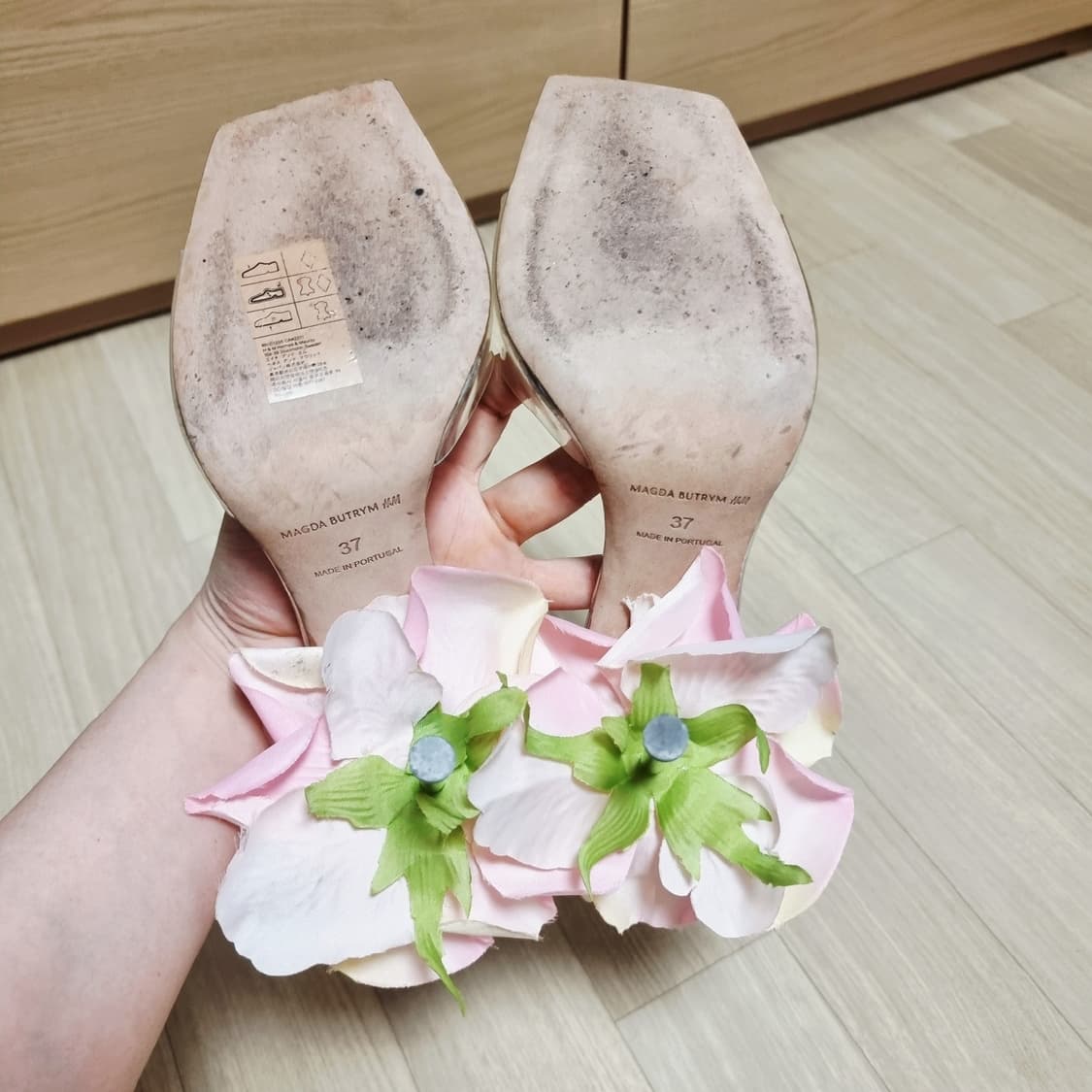 마그다부트림×H&M 콜라보 오픈토 구두 샌들 슈즈 (240/표기37) 상품이미지6